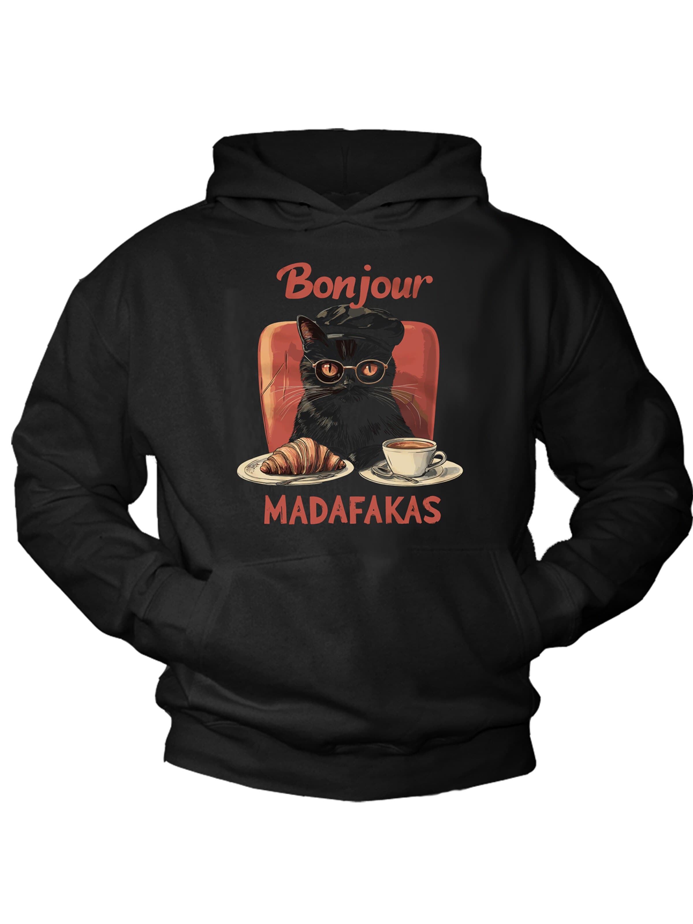 MAKAYA Sweatshirt in Black: front