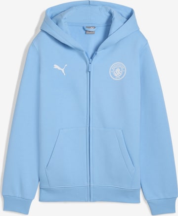 PUMA Sportief sweatvest 'Manchester City FtblEssentials' in Blauw: voorkant