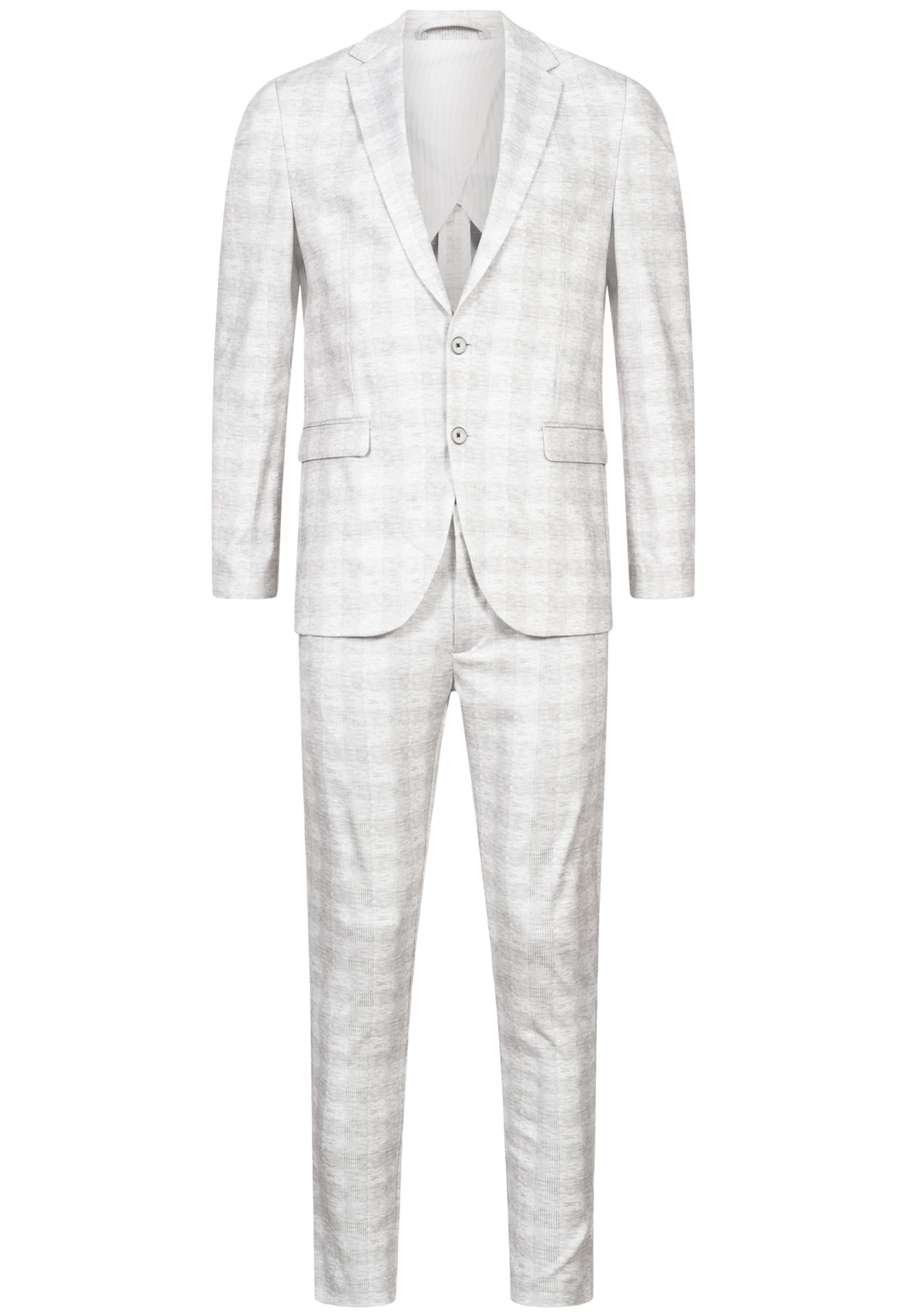 JEFF Regular Suit 'Leo' in Grey: front