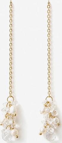 Boucles d'oreilles 'Elara Earrings Gold' SallyJaneBridal en or : devant