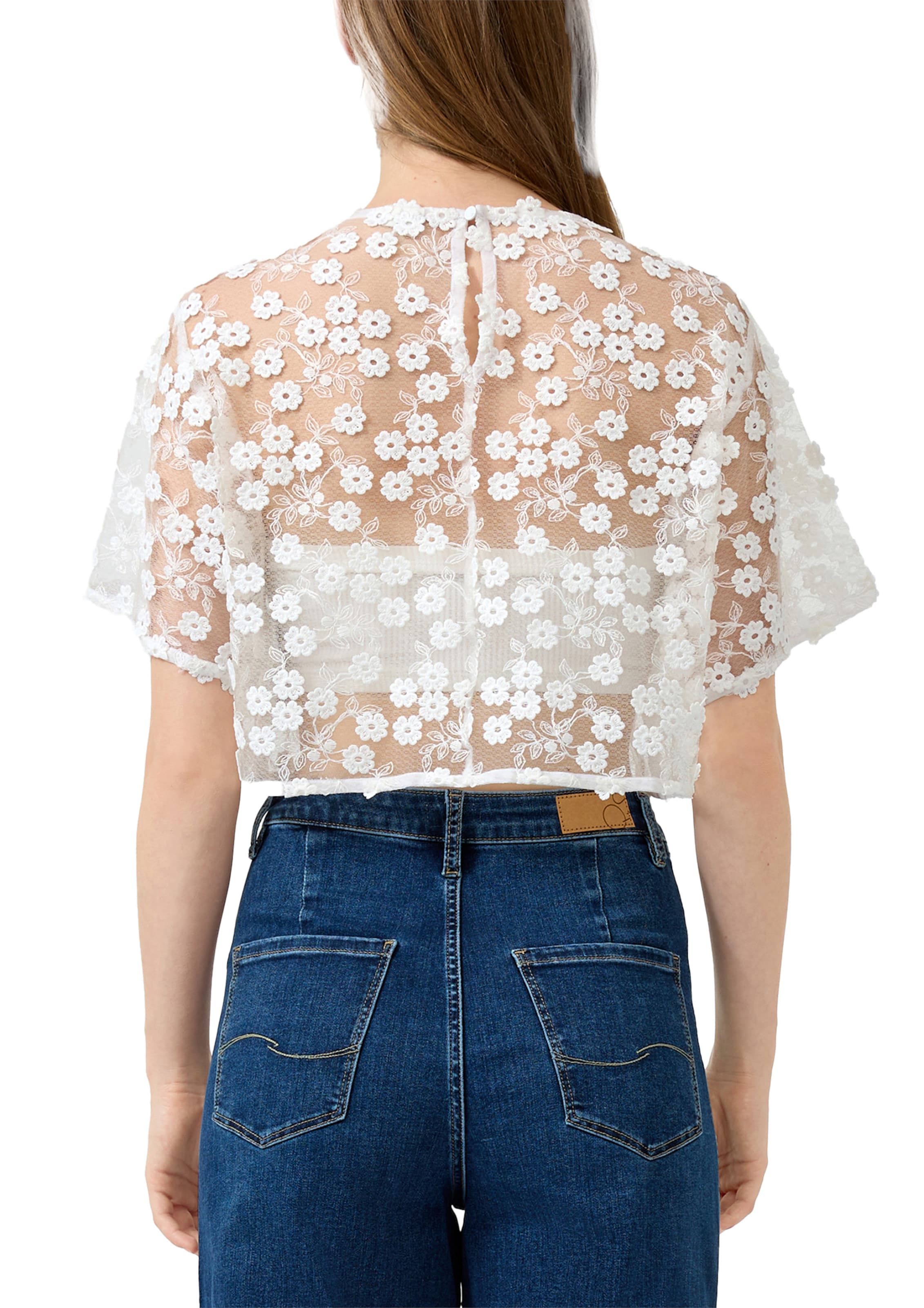 QS Bluse in Weiß