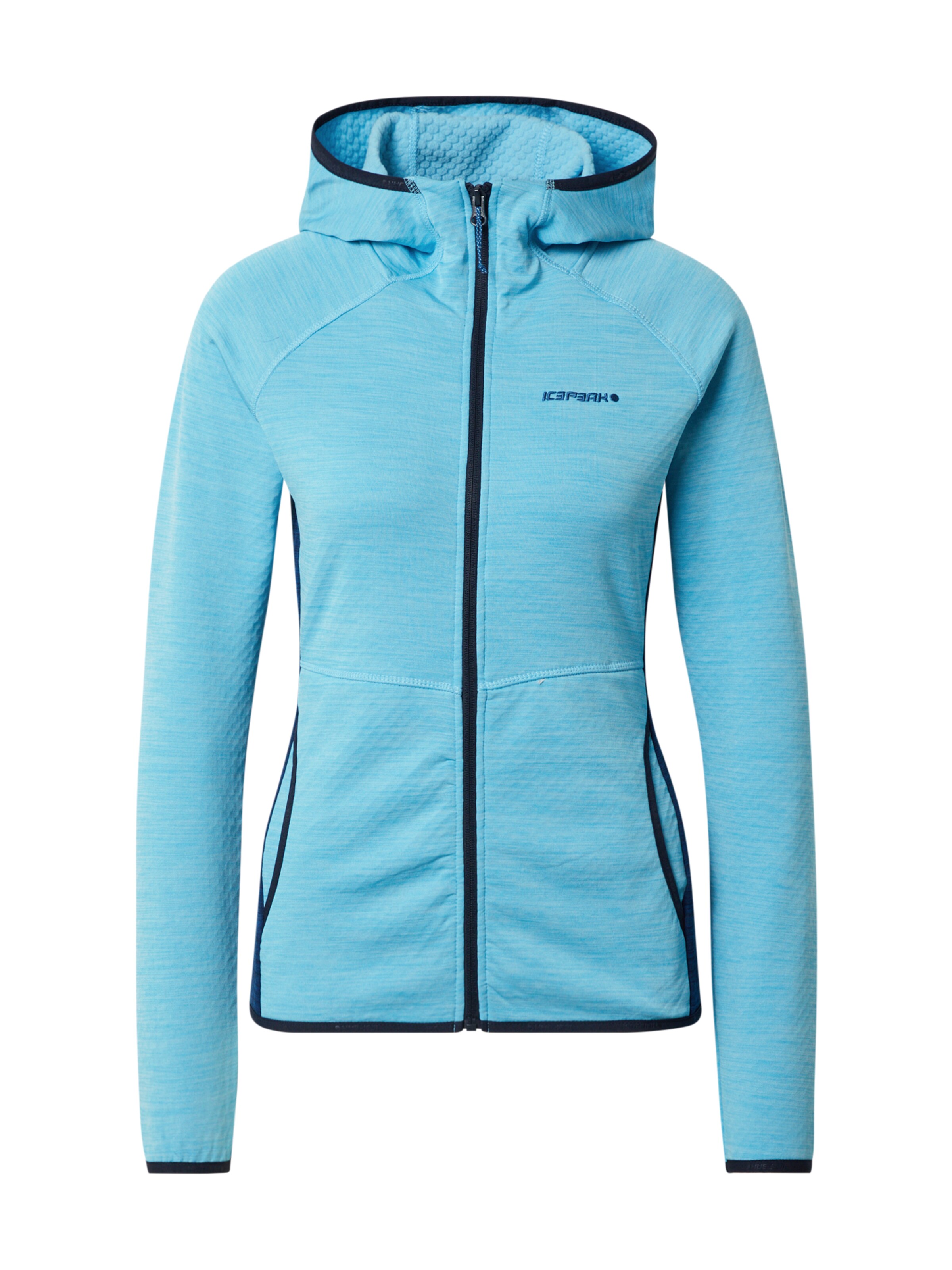 ICEPEAK Sportief sweatvest 'Deltona' in de kleur Nachtblauw / Blauw gemêleerd, Productweergave