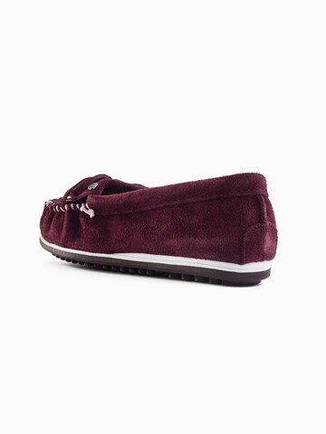 Mocassin 'Kilty plus' Minnetonka en rouge