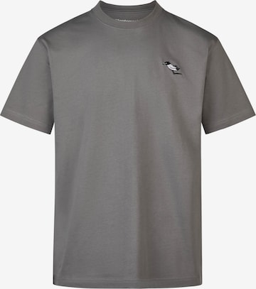 Cleptomanicx Shirt 'Classic Tee Storm Gull' in Grey: front