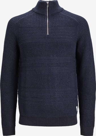 JACK & JONES Sweter 'DAVIS' w kolorze niebieski: przód