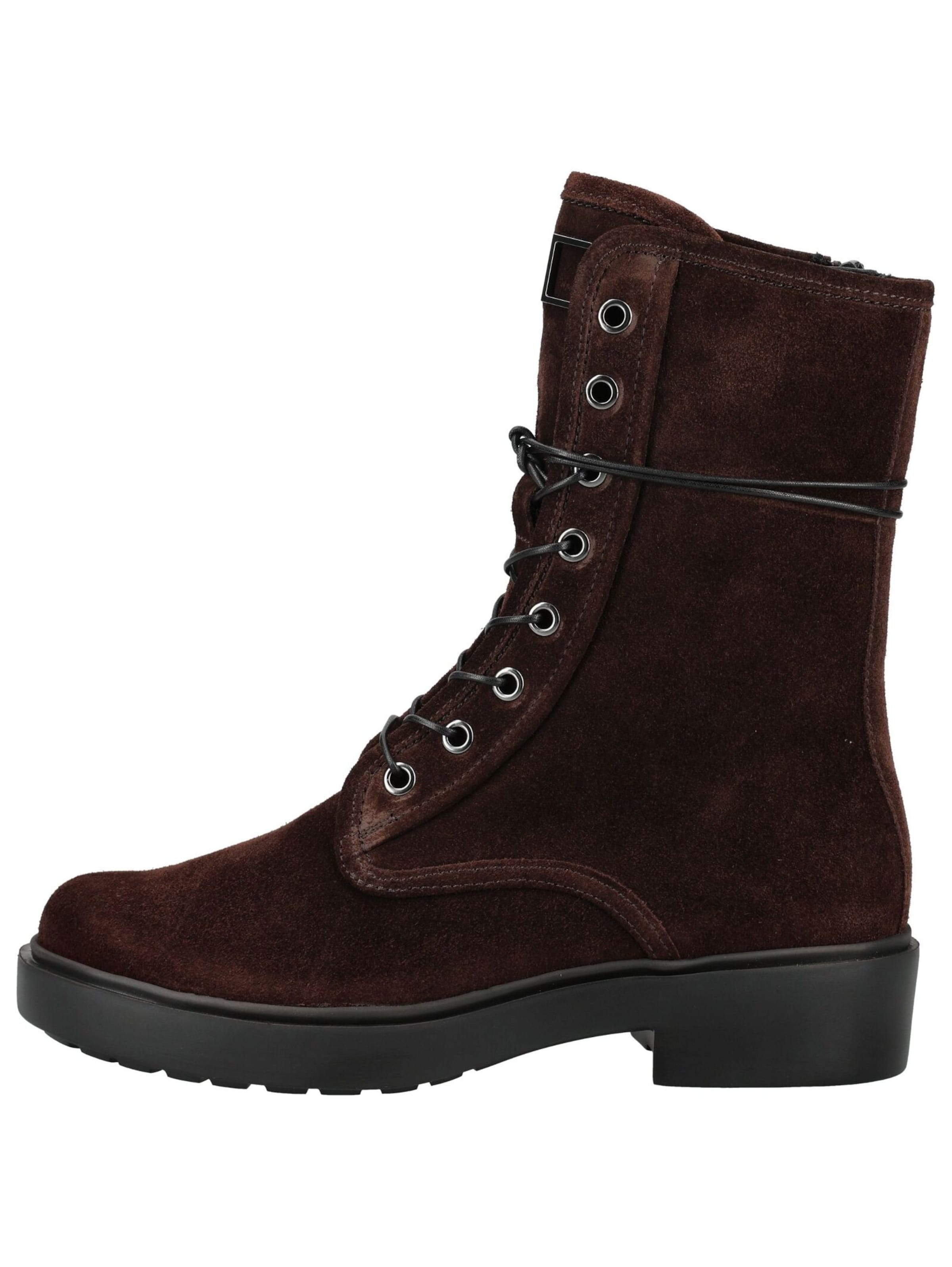 Stivaletto stringato di Högl in marrone: lato