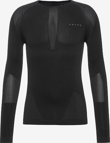 FALKE Funktionsshirt 'Warm' in Schwarz: Vorderseite