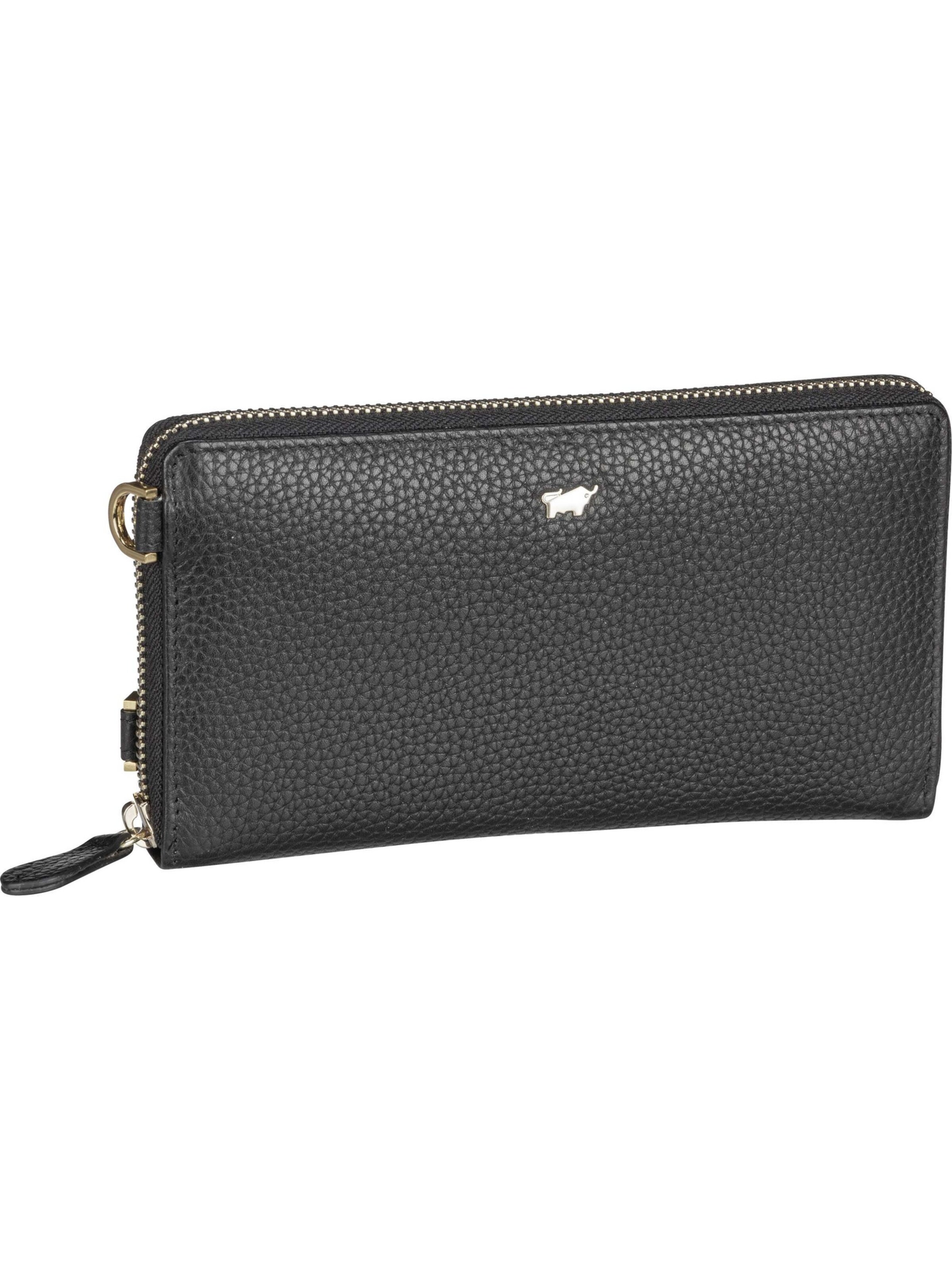 Porte-monnaies 'Asti ' Braun Büffel en noir : devant