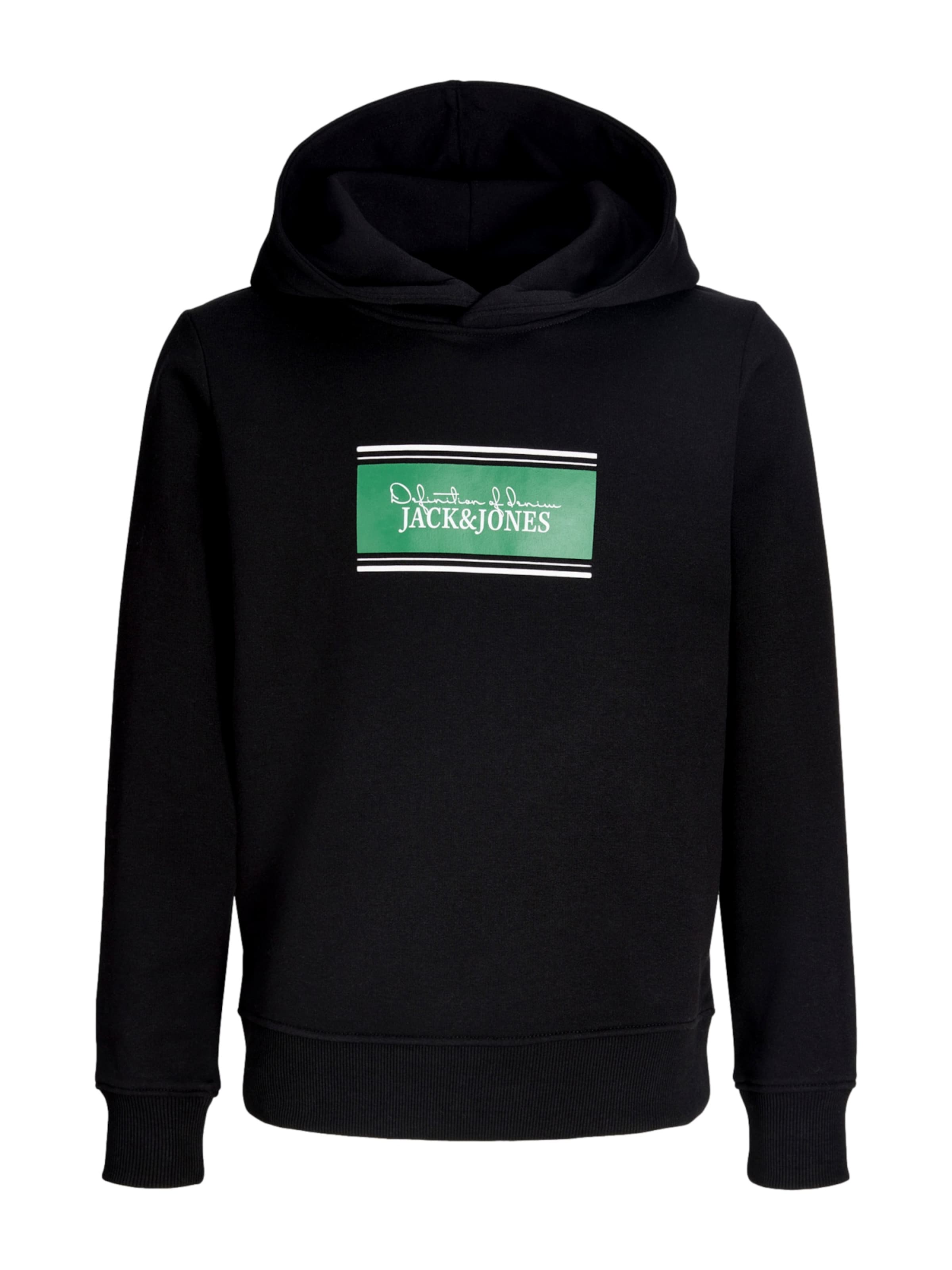 Jack & Jones Junior Sweatshirt 'JJBuster' i svart: framsida