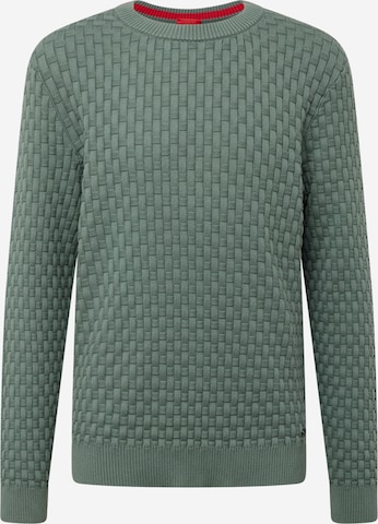 HUGO Red Sweater 'Stubon' in Green: front