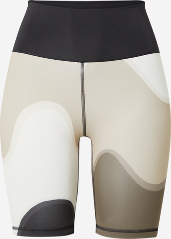 ADIDAS SPORTSWEAR Skinny Workout Pants 'Marimekko Optime Bike' in Brown: front