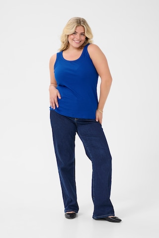 KAFFE CURVE Top 'KCCarina' - kék