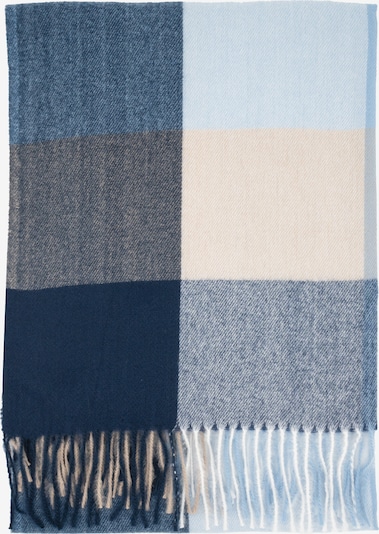 Seasons of April Schal 'Milly' in beige / blue denim / hellblau / hellgrau, Produktansicht