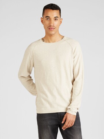 JACK & JONES Pullover 'UNION' in Beige: Vorderseite