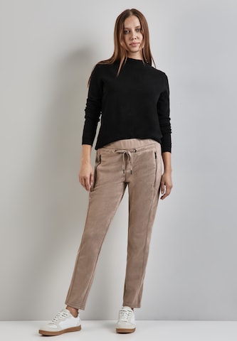 STREET ONE Loosefit Broek in Beige
