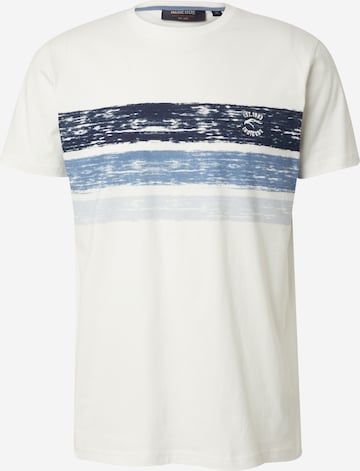 INDICODE JEANS T-shirt 'Carson' i vit: framsida