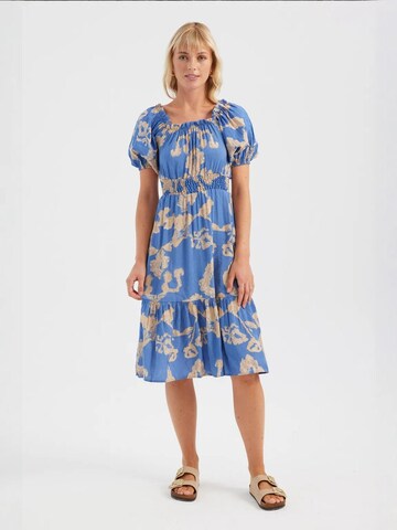 Hiccup Kleid in Blau: Vorderseite