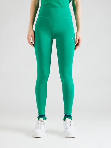 TOMMY HILFIGER Skinny Sportbroek 'ESSENTIALS' in Groen: voorkant