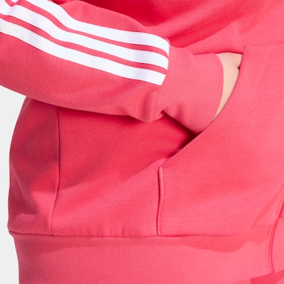 ADIDAS SPORTSWEAR Athletic Zip-Up Hoodie in 1x in Pink / White, Item view