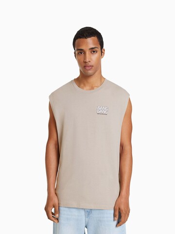 Bershka T-shirt i beige: framsida