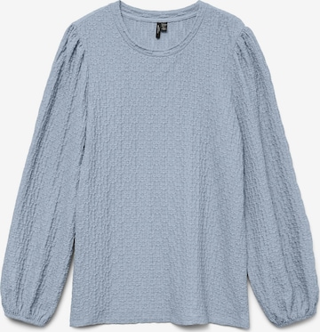 Camicia da donna 'VMCFlower' di Vero Moda Curve in blu: frontale
