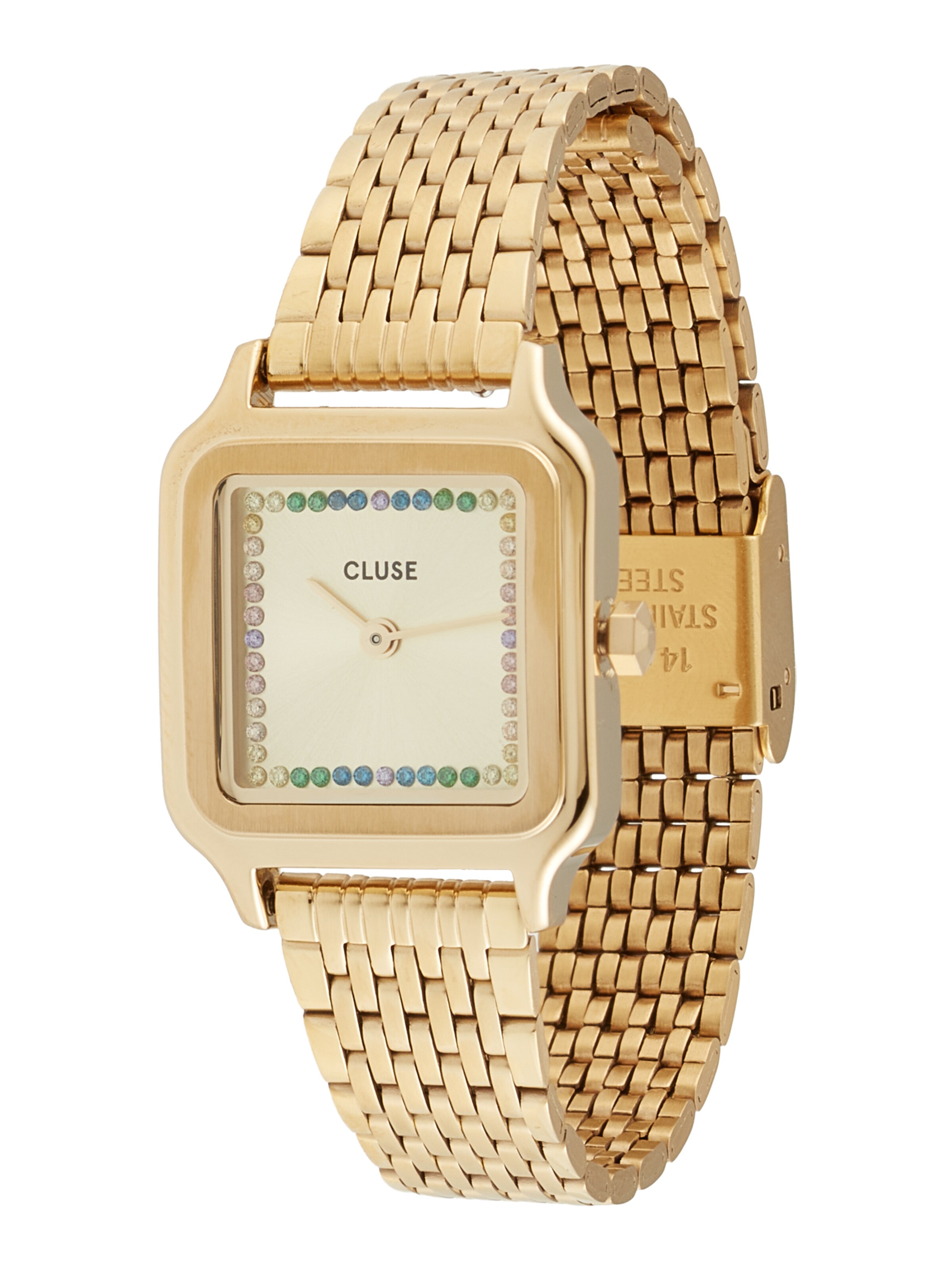 CLUSE Analoogkell, värv Kuld: eest vaates