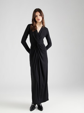 Robe rosemunde en noir : devant