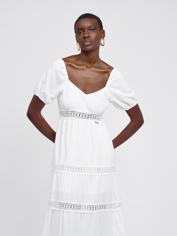 Influencer Poletna obleka | bela barva