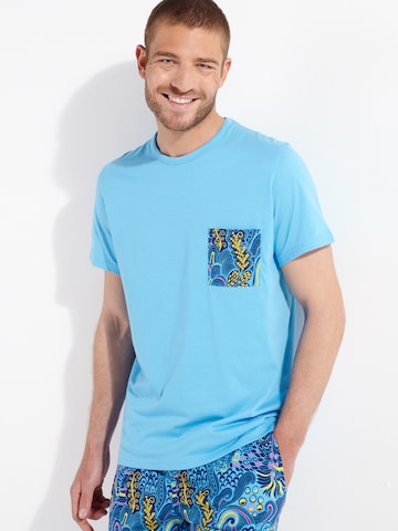 HOM Pyjama kort 'Cyril' in Blauw