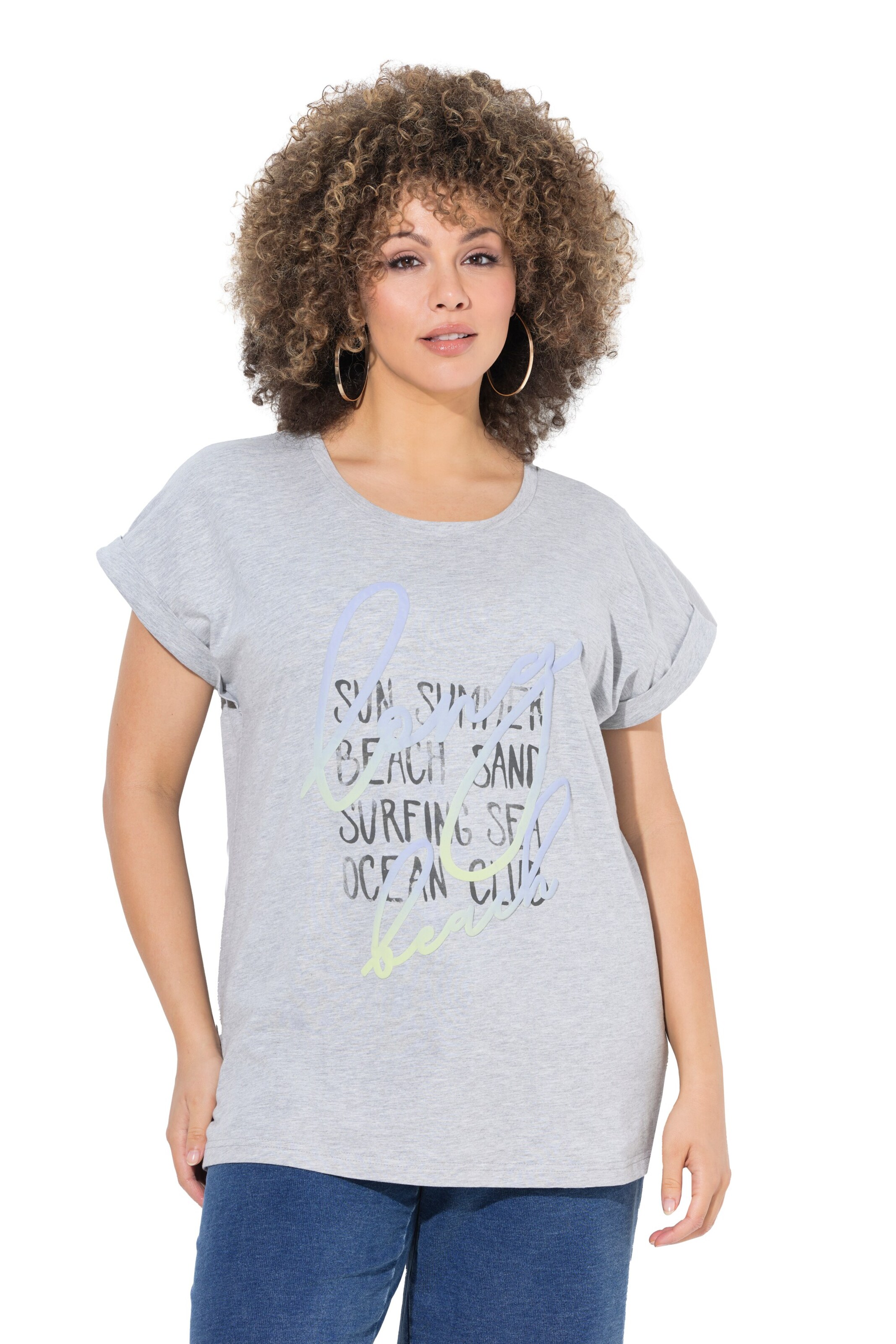 Ulla Popken Shirt in Grau: Vorderseite