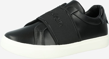Calvin Klein - Zapatillas sin cordones en negro: frente
