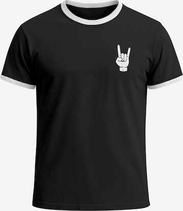 Neverless Shirt 'Metal' in Black: front