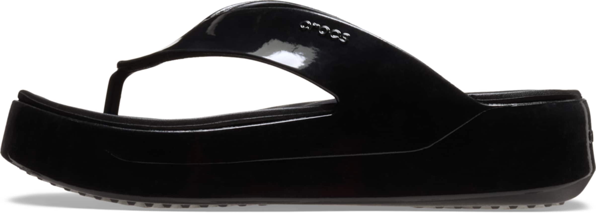 Crocs Σαγιονάρες διχαλωτές 'Getaway' σε μαύρο: μπροστά