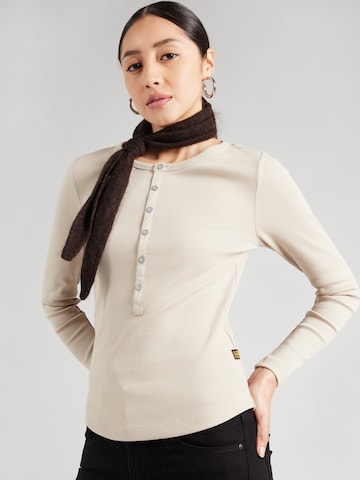 G-STAR Tričko - Béžová: predná strana