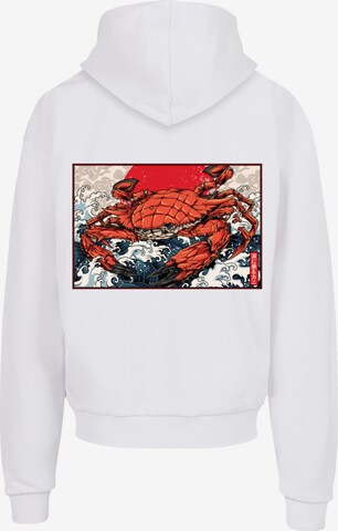 F4NT4STIC Sweatshirt 'Crab Kanji Japan' in Wit