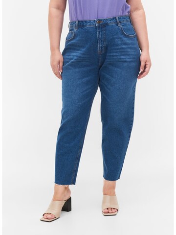 Zizzi Regular Jeans in Blauw: voorkant