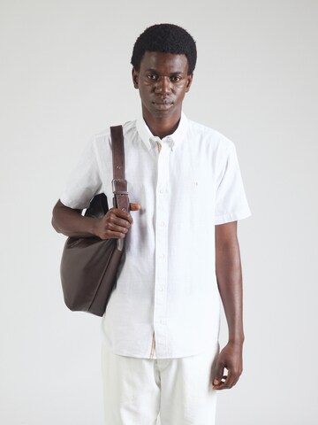 Jack & Jones Premium Средняя посадка Рубашка 'JPRBLUSUMMER' в Белый: спереди