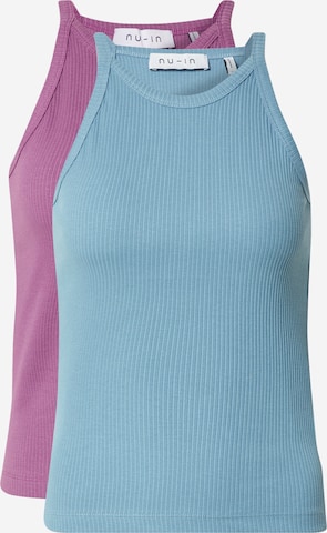 NU-IN Top in Blauw: voorkant