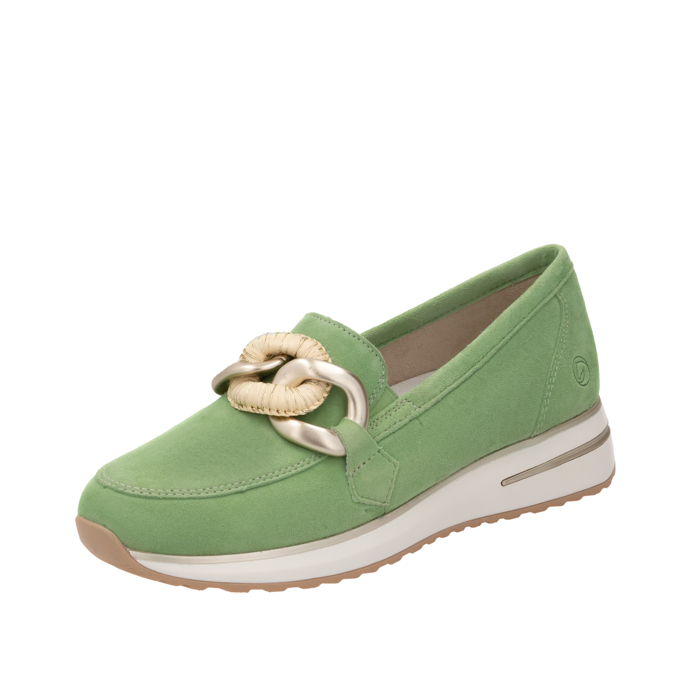 Chaussure basse REMONTE en vert : devant