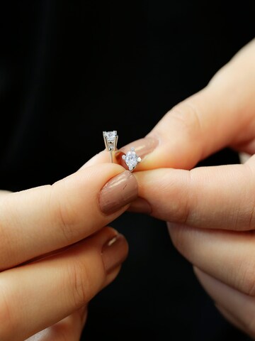 EinStein Diamant Earrings '0,62 Carat Diamant Solitär Ohrringe 14 Karat Weißgold' in Gold