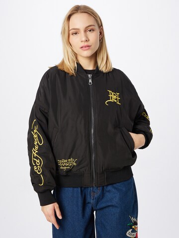 Ed Hardy Between-season jacket 'Tiger Roar' in Black: front