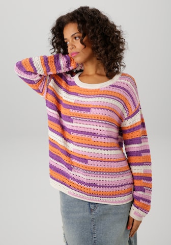 Aniston CASUAL Sweater in Mixed colors: front