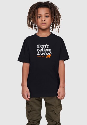 Merchcode T-Shirt 'Thin Lizzy' in Schwarz: Vorderseite