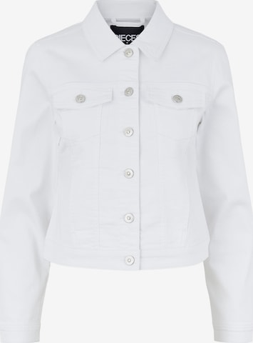 PIECESPrijelazna jakna - bijela boja: prednji dio