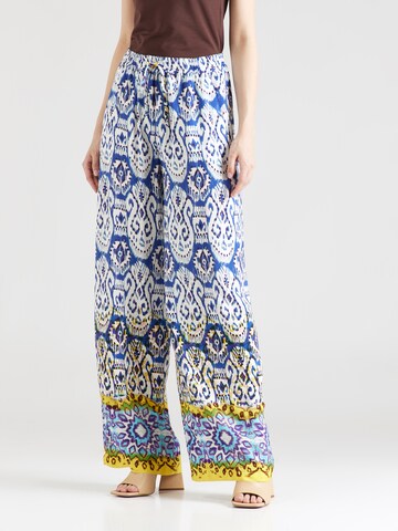 Emily Van Den Bergh Wide leg Broek in Blauw: voorkant