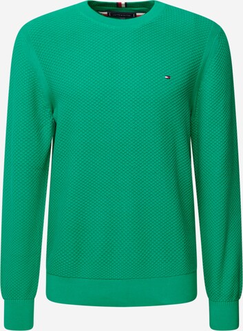 TOMMY HILFIGER Trui in Groen: voorkant