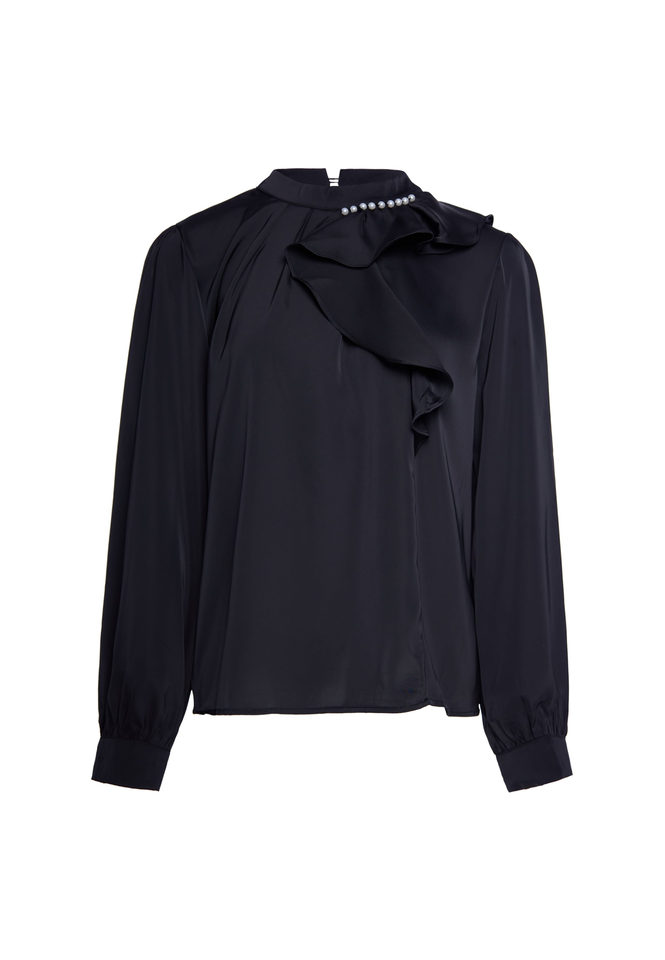 usha BLACK LABEL - Blusa en negro: frente