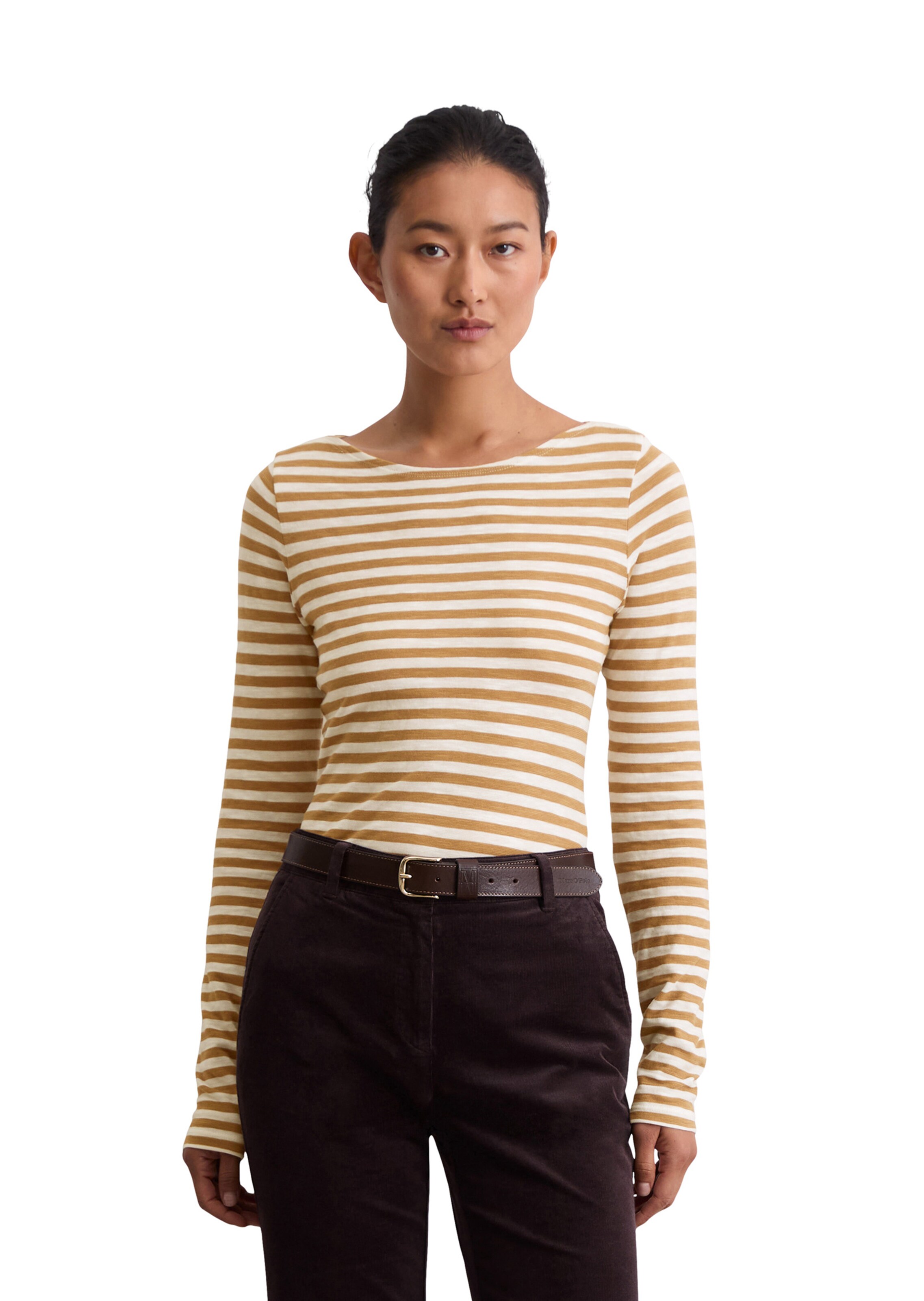 Marc O'Polo Футболка в Бежевый: спереди