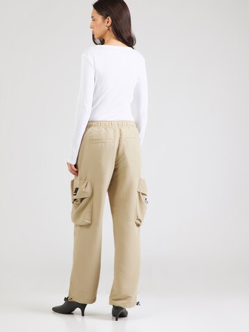 KARL LAGERFELD JEANS Loosefit Cargobyxa i beige