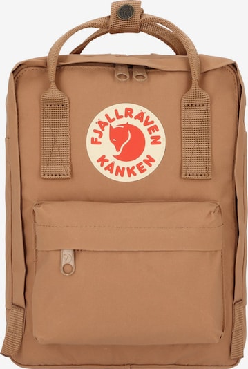 Fjällräven Sac à dos 'Kanken' en camel / rouge, Vue avec produit